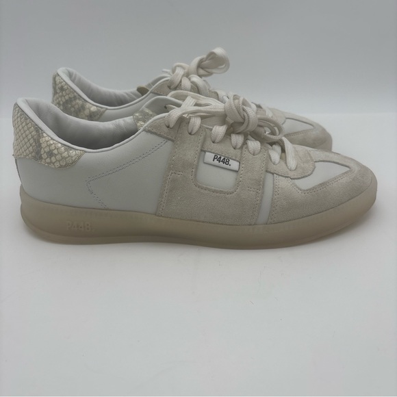 P448 Women's Cream and White Sneakers - Picture 4 of 10
